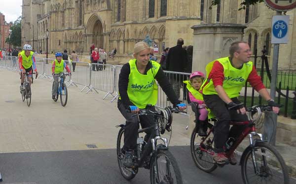 York brings on the bikes for Sky Ride