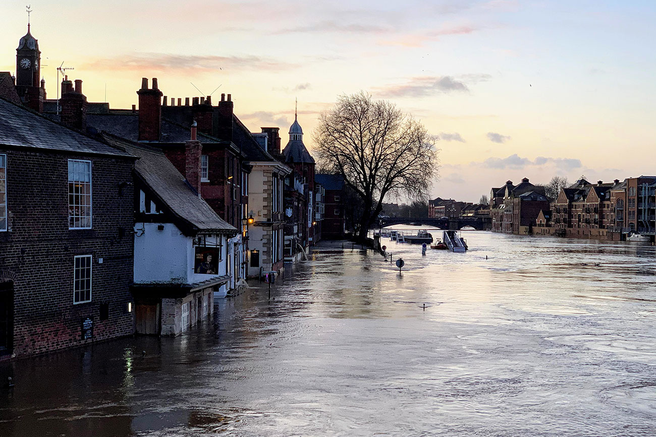 Pictures: Here’s the river in York city centre today, after it reached