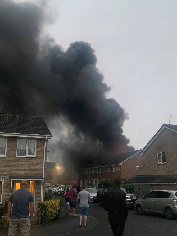 Updated with dramatic new video and pix York house engulfed by flames