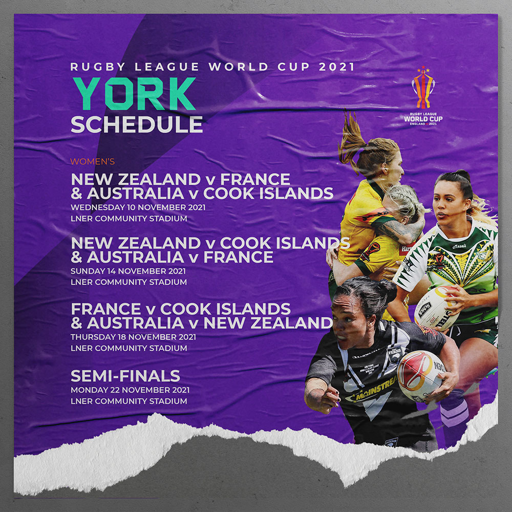 ‘incredibly Exciting Yorks Rugby League World Cup Fixtures Revealed Yorkmix
