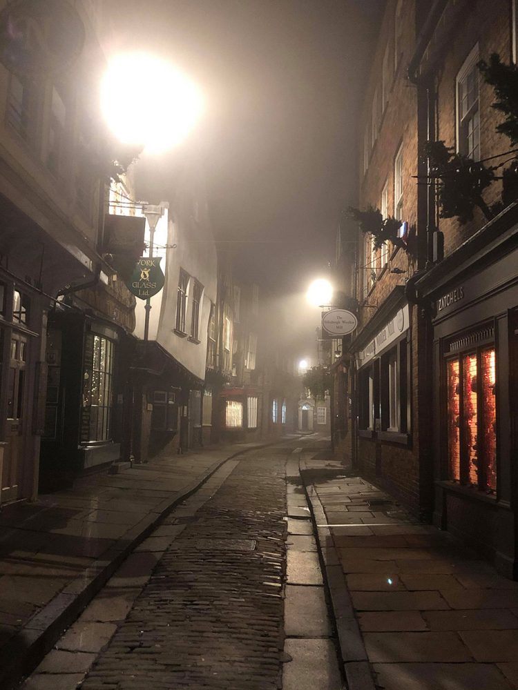 These photos of York in the fog make it look like the set of a