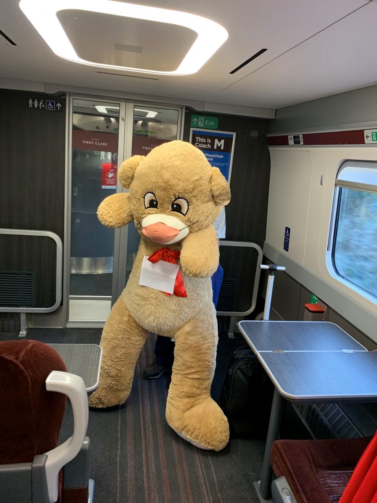 Lner Makes Sure A Special Christmas Bear Gets From York To A Three-year 