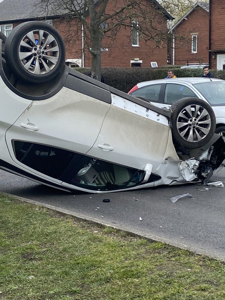 Updated Car Lands On Its Roof After Crash In Selby Yorkmix