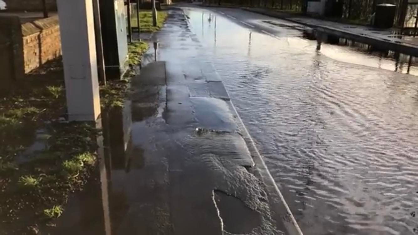 Video: Water main bursts again on Water Lane in York | YorkMix