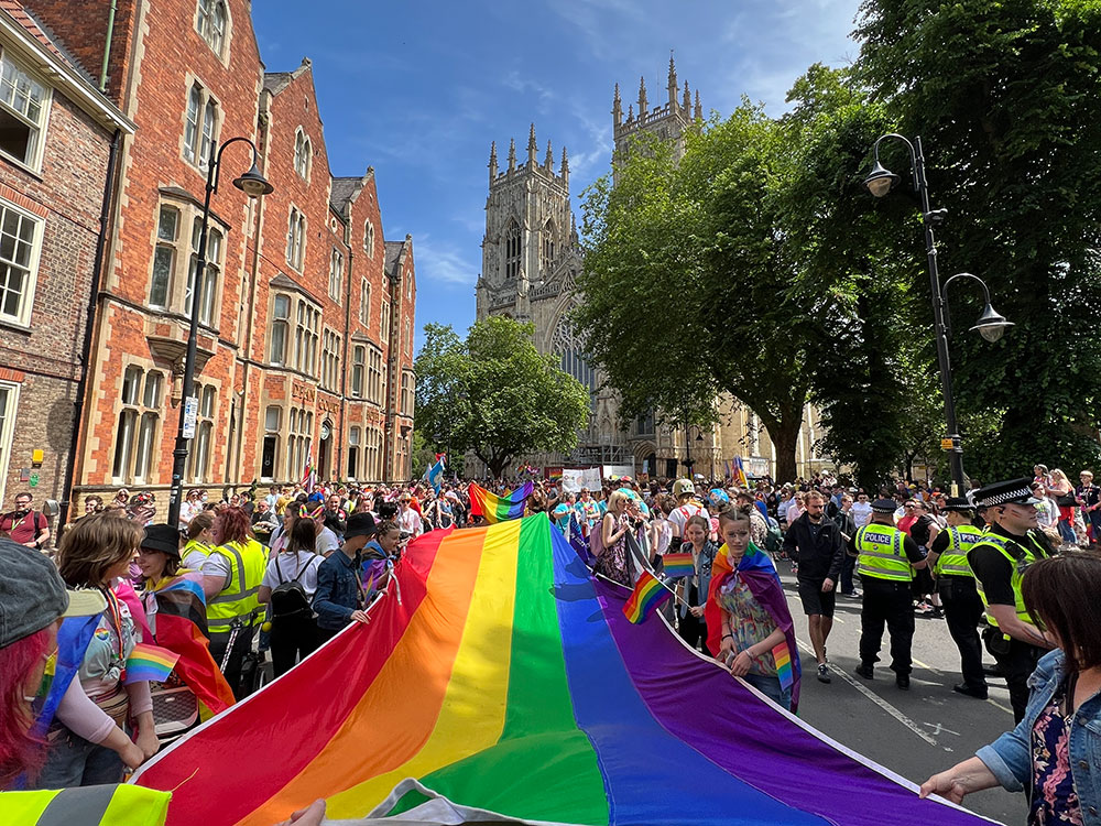 Watch York Pride brings back the rainbow as huge parade takes to the