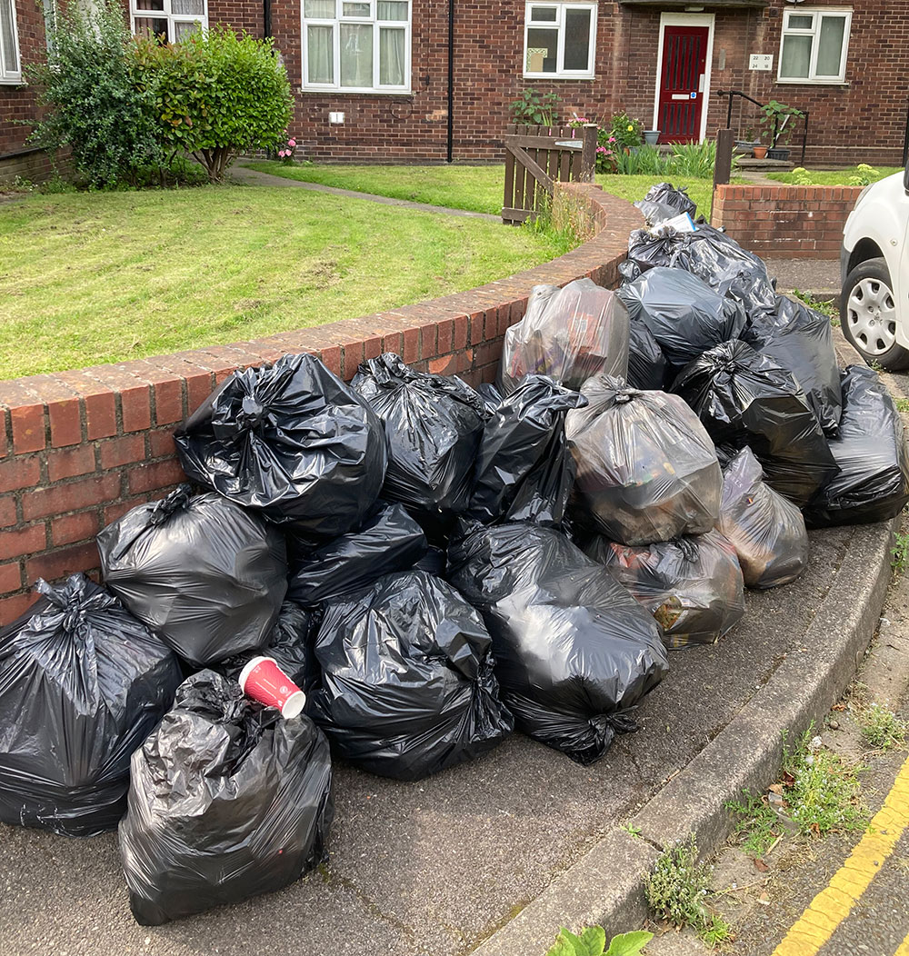 York street becomes 'public health hazard' as bin bags are left uncollected  for days