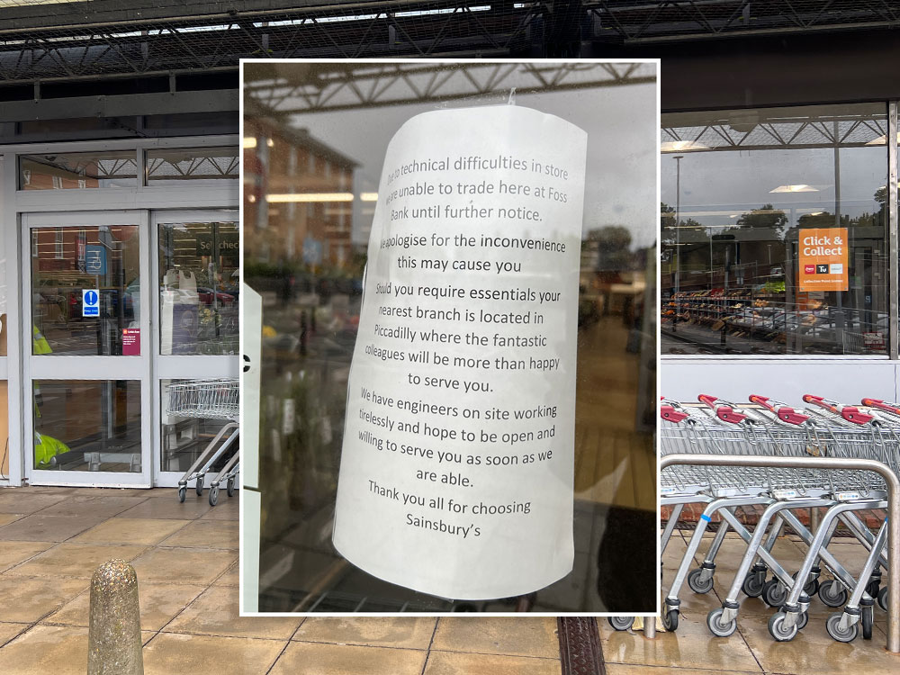 Large York supermarket closes until further notice YorkMix