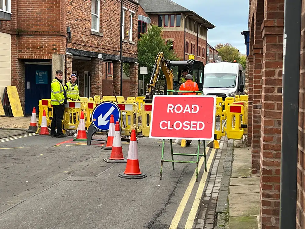 York road shuts for emergency repairs Third time it s been dug