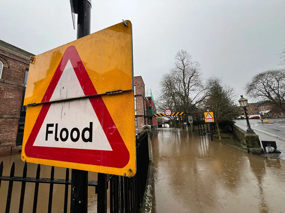 Car park evacuated and footbridge closed: Firefighters respond to multiple reports of flooding 
