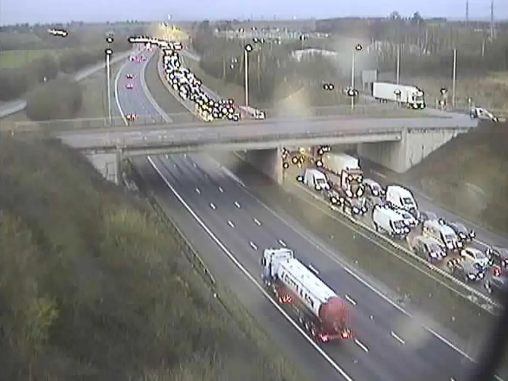 Six miles of tailbacks on motorway after crash at York junction | YorkMix