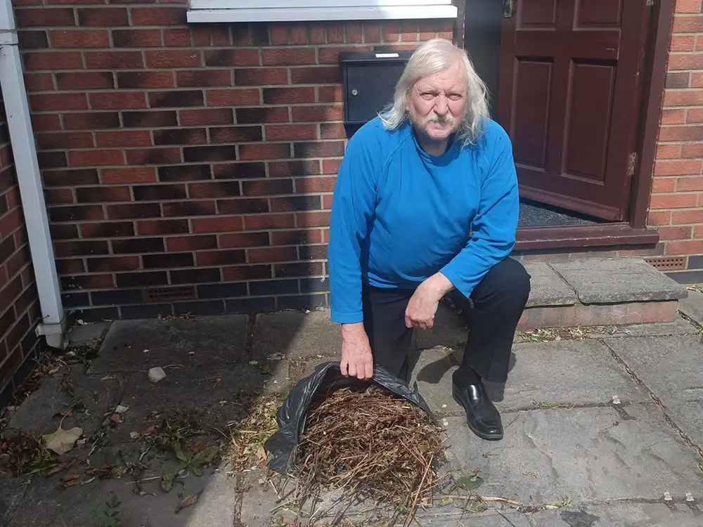 york-cllr-tony-fisher-garden-wasted-door