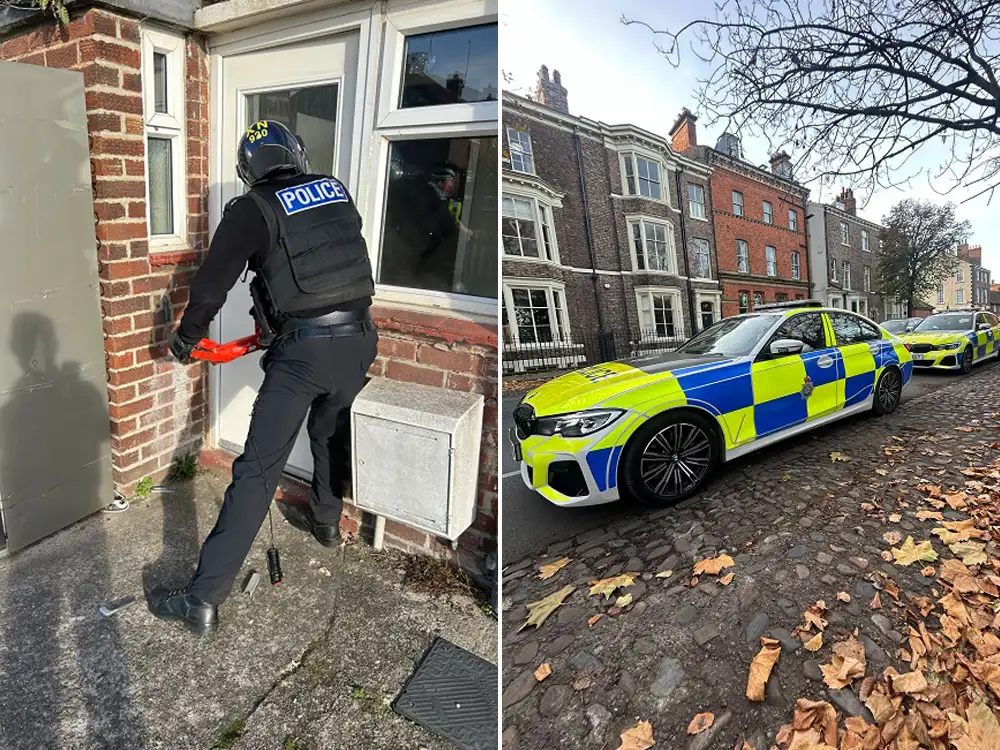 Watch: Police Batter Down Door In York Drugs Raid As 14 Are Arrested ...