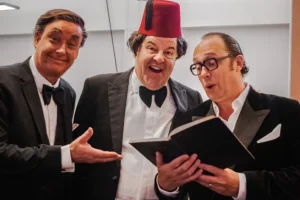 The Last Laugh cast pay ’emotional’ visit to see Eric Morecambe’s joke books in York